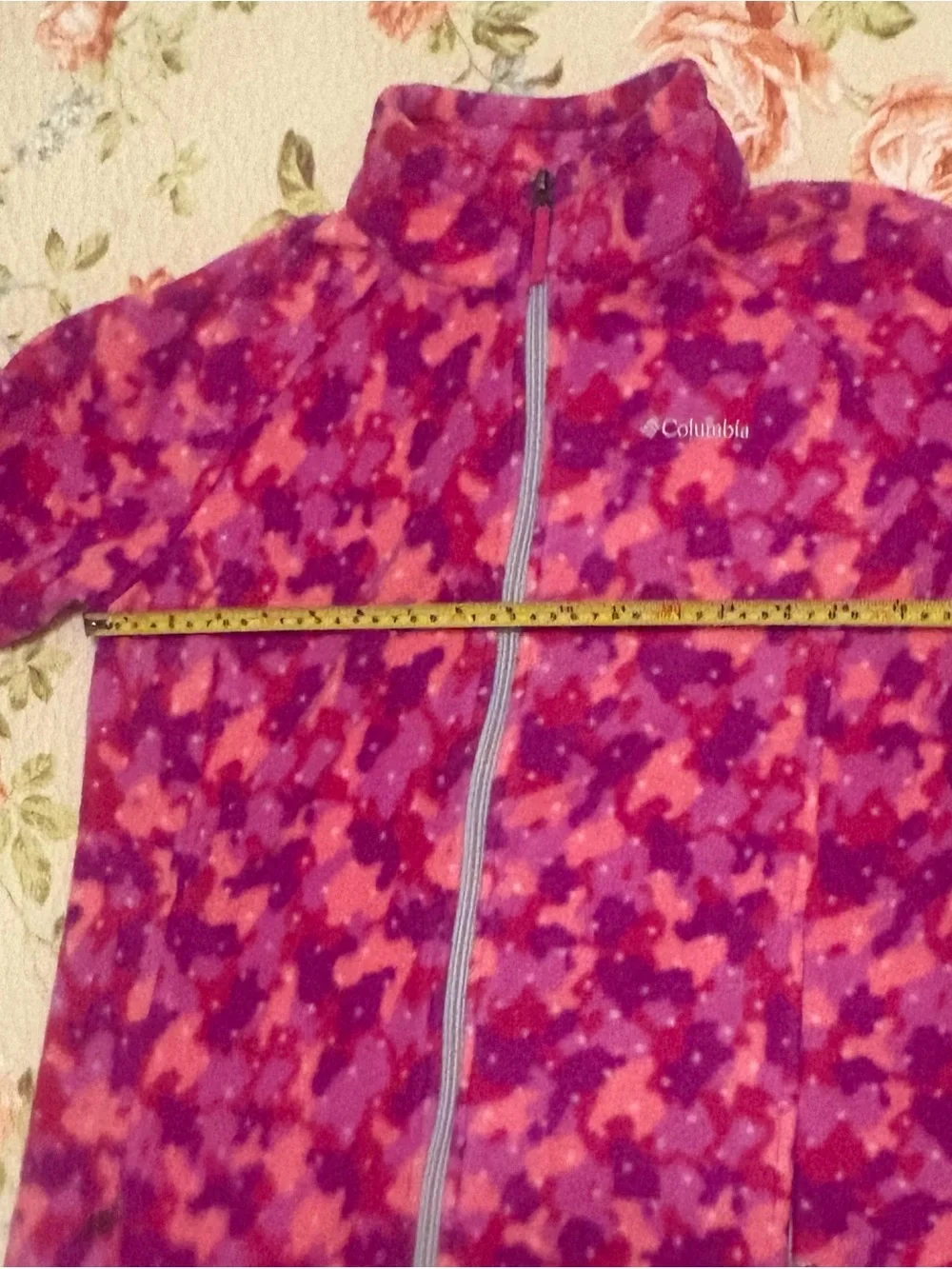 Columbia Pink Fullzip Fleece Jacket - Girls Size X-Large